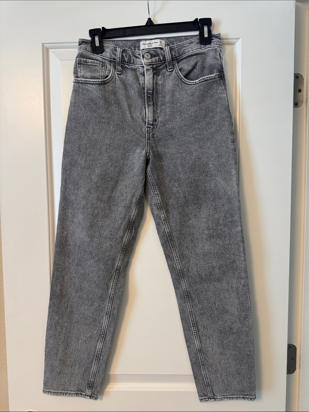 Abercrombie & Fitch High-Rise Gray Wash Jeans